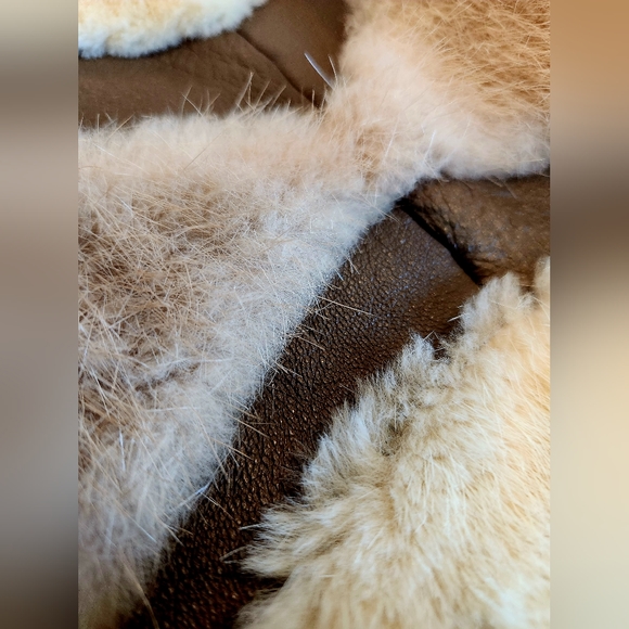 Famous David Hochstein Furrier Fox and Leather dress coat - Vintage - Picture 6 of 15